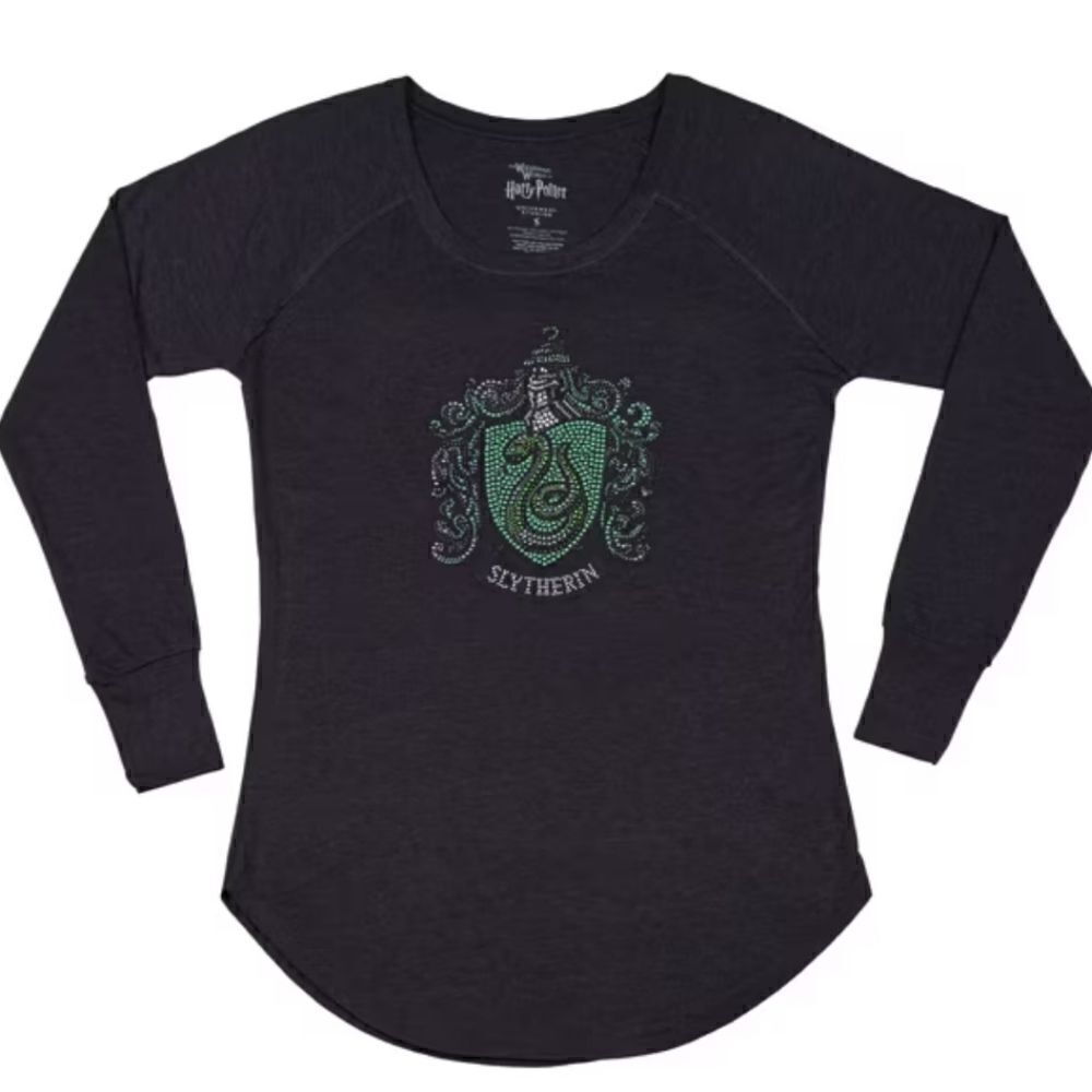 Slytherin™ Rhinestone Crest Long-Sleeve T-Shirt